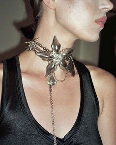 Jóias Body Chains, Moon Choker, Mode Inspiration