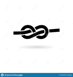 a black and white image of a knot