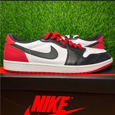 Nike Air Jordan 1 Retro Low Og Black Toe 2023 Red White Size 14 Sneakers Shoes Cz0790-106. Lightly Worn And In Great Condition. Come With The Original Box And Extra Laces. Sick Pair Of Kicks! Nike Air Jordan 1 Retro, Jordan Red, Nike Air Jordan 1, Air Jordan 1 Retro, Jordans For Men, Jordan 1 Retro, Sneakers Shoes, Air Jordan 1, Jordan Shoes