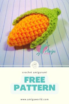 a crochet amigurum free pattern for a carrot