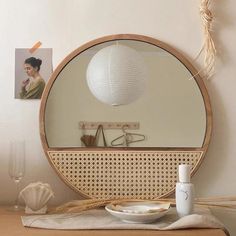 Marbella Boho Mirror Cozy Inspiration, Boho Mirror, Furniture Storage Cabinets, Circular Mirror, Simple Furniture, Kids Bookcase, Mirrors For Sale, Round Wall Mirror, Round Design