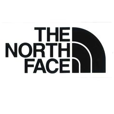 the north face logo is shown in black and white, with an oval shape at the bottom