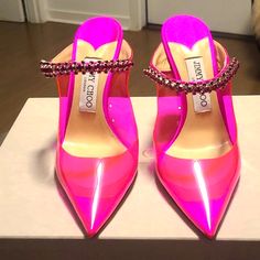 Sold Out Jimmy Choo Bing 100 In Hot Pink! Sold With Box,Dust Bag And Heels Worn Once Jimmy Choo Bing 100, Jimmy Choo Bing, Jimmy Choo Shoes, In Hot, Jimmy Choo, Shoes Women Heels, Hot Pink, Dust Bag, Shoes Heels