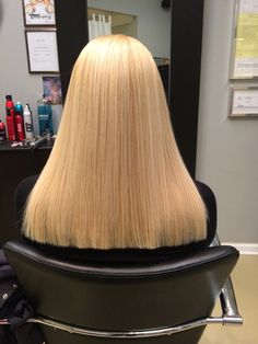 Blonde Medium Length Hair, Hair With Long Layers, One Length Haircuts, Desk Reference, One Length Hair, Medium Length Blonde Hair, Long Shiny Hair, Buckhead Atlanta