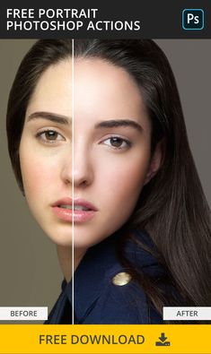 a woman's face before and after photoshopped with the same image on it