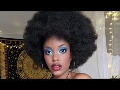 70's Makeup Tutorial (disco edition) - YouTube 70s Make Up Black Woman, 70s Hair And Makeup 1970s Make Up, 70 Hairstyles 1970s Black Women, Disco Makeup Black Women, Hippie Make Up 70s Easy, Disco Diva Makeup, Motown Makeup, Disco Make Up 70s, 70s Disco Makeup 1970s