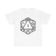 D20 Die Graphic T-Shirt - vintage dice roll dungeons dragons roleplay retro art | eBay Vintage Dice, Dungeons Dragons, Trendy Style, Retro Art, Dungeons And Dragons, Unique Style, Graphic T Shirt, Graphic Tshirt, Mens Accessories