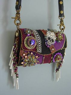 BeyondBeadery.com Shibori Ribbon, Embroidered Handbag, Beautiful Beadwork, Bead Embroidery Jewelry, Vintage Purses, Embroidery Jewelry, Embroidered Bag