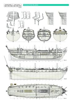 an image of a large boat with plans on the front and side, as well as other