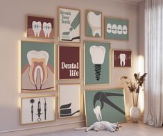 This purchase is for PERSONAL USE ONLY, commercial use is prohibited  Retro Dentist Gallery Set of 11 Drawings, Dental Office Decoration, Dentistry Print, Toothbrush Poster, Clinic Digital File, Tooth, Floss *This is a DIGITAL DOWNLOAD. Your order will include a 1zip file with 11 maps in it each with 5 high-resolution files (300 DPI, pixels per inch) in the sizes listed below. Link To Retro Dentist Set of 6 Wall Gallery Link - https://namiby.etsy.com/listing/1679431416 Link To Retro Dentist Set Tooth Floss, Dental Wall Art, Dentist Art, Dental Office Decor, Dental Office Design, Dental Office, Office Decoration, Wall Gallery, Online Printing Services