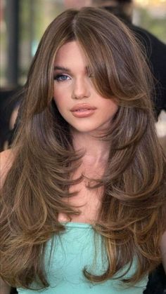 Butterfly Hairstyle, Trendy Hairstyle, Long Layered Haircuts, Wispy Bangs, Haircuts For Medium Hair, Haircuts Straight Hair