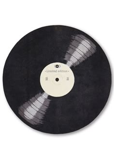 an old record that is black and white with the word,'limited edition'on it