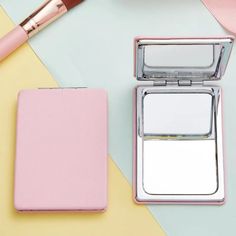 Portable Folding Mirror Mini One Side High-definition Side Double Magnification Portable Makeup Mirror Round Double-sided Mirror round white Mini Mirror, Folding Mirror, Double Sided Mirror, Mirror Round, Quick Makeup, Makeup Game, Mini One, Small Makeup, Guest Gifts