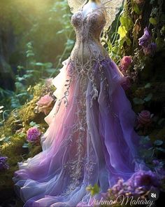 Enchanted Dress Theme, Enchanted Theme Gown, Enchanted Forest Gown Prom, Enchanted Garden Dress Prom, Enchanted Forest Ball Gown, Enchanted Garden Theme Dress, Garden Of Time Inspired Dress, Garden Theme Dress, Enchanted Garden Dress