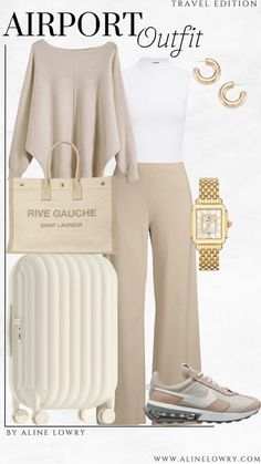 Shein Fall Outfits, Outfits Beige, Casual Travel Outfit, Chic Travel Outfit, Comfortable Travel Outfit, Airport Travel Outfits, Airplane Outfits, Casual Outfit Inspiration, Shein Outfits