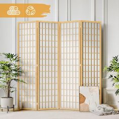 Room Divider Wall  Panel, Folding Privacy Screen for Room Separation,  Screen Japanese Style Room Apartment Divider, Room Separation, Room Divider Wall, Folding Privacy Screen, Wooden Partitions, Wood Room Divider, 4 Panel Room Divider, Partition Screen, Shoji Screen