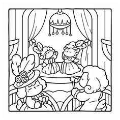 the three little pigs coloring pages for children to color and print on their own walls