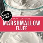 the cover of how to make marshmallow fluff by quick and easy instructions