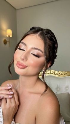 Glam Bride Makeup, Mekap Mata, Wedding Makeup Tutorial, Wedding Eye Makeup, Glam Wedding Makeup, Bridesmaid Hair Makeup, Bridal Makeup Natural, Soft Glam Makeup, Smink Inspiration