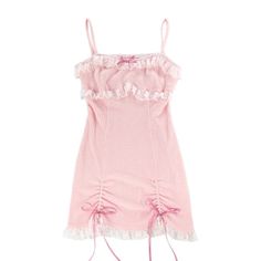 Fashion Fairycore, Princess Korean, Party Mini Dresses, Kawaii Party, Pink Suspenders, Bow Party, Pink Kawaii, Style Kawaii, Marine Uniform