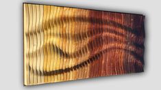 an abstract painting with wood grains on it