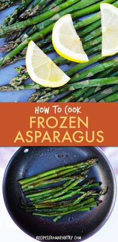 how to cook frozen asparagus with lemons and seasonings on the side