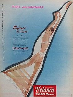 PUBLICITE HELANCA LINGERIE BAS NYLON DE 1957 FRENCH AD | Collections, Objets publicitaires, Publicités papier | eBay! Stare Reklamy, Retro Lifestyle, Lingerie Vintage, French Lingerie, Fashion Illustration Vintage, Retro Lingerie, Fur Coat Vintage, Vintage Stockings, Vintage Packaging