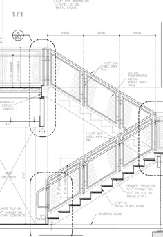 Stairs Details Architecture, Stair Detail Drawing, Stair Design Architecture, Construction Details Architecture, Staircase Design Modern, Detail Drawing, Shop Drawing, Stairs Design Interior, Interior Architecture Drawing