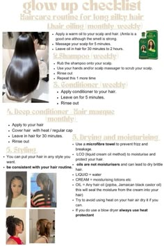 Tips For Long Healthy Hair, How Often To Wash Hair, How To Have Long Hair, Hair Glow Up, How To Get Healthy Hair, How To Get Long Hair, Glow Up Checklist