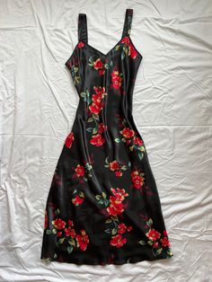 Vintage Black Floral Dress Black Floral Dress, Bag Dress, Floral Dress Black, Dress 100, Top Dress, Black Floral, Vintage Black, Floral Dress, Slip Dress