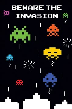 PRICES MAY VARY. Poster 24 x 36 inches Game Poster Printed on Paper 24x36 inches Space Invaders Art, Retro Games Poster, Video Game Posters, Gaming Posters, Game Poster, Space Invaders, Retro Game, Retro Video Games, Home Poster