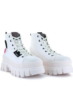 Palladium Boots, White Marshmallows, Platform Sneaker, Chunky Platform, Lace Boots, Women's Boots, High Top, Womens Sneakers, High Top Sneakers