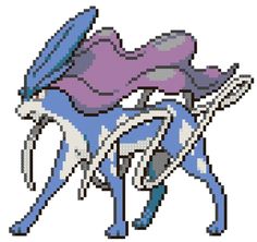 a pixellated image of a horse with a hat on it's head and tail