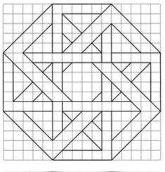 an image of the same square as shown in this diagram, which has been drawn on paper