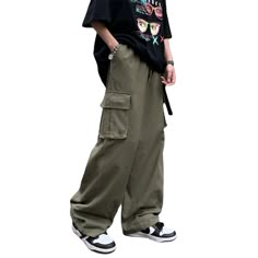 PRICES MAY VARY. These baggy pants made of more than 95% high-quality cotton, comfortable and breathable. Men cargo pants suitable For Spring, Summer, Autumn and Winter Baggy cargo pants are designed in a streetwear style that is casual, simple and loose. The waist of the mens casual pants are designed with elastic drawstring, suitable for all kinds of body shapes. Stylish hip hop style Y2K cargo pants are suitable for most occasions like dancing, vacation, party, evening, streetwear, casual wea Mens Casual Pants, Hip Hop Joggers, Cargo Pants With Pockets, Men Cargo Pants, Gothic Streetwear, Joggers For Men, Y2k Cargo Pants, Cargo Pants Streetwear, Wide Leg Cargo Pants