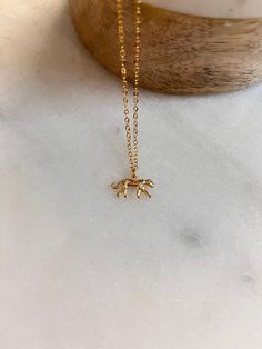 The most dainty, lightweight adorable chic cheetah charm on a delicate warm gold 18-inch chain. The chain sparkles as it catches the light and is coated with anti-tarnish protection. The perfect everyday necklace! Cheetah Necklace, Delicate Necklace Gold, Dainty Gold Jewelry, Delicate Gold Necklace, Laser Ideas, Animal Pendant, Jewellery Brand, Everyday Necklace, Pet Necklace