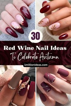 Step into the future of fabulous nails! 💖✨ Explore the top nail color trends for 2024, from mesmerizing metallics to dreamy pastels. Elevate your style with the latest hues – your nails deserve to shine! 💅🚀 Dive into the trendiest tips and tricks. Save this pin and be the first to flaunt the hottest nails of the year! 💁‍♀️🌟 #NailColorTrends #ManicureMagic #BeautyBuzz Wine Nail Ideas, November Nails Fall, Maroon Nail Designs, Burgundy Nail Art, Red Gel Nails, Wine Nails, Maroon Nails, Nagellack Trends