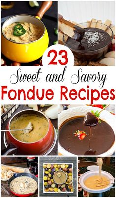 sweet and savory fondue recipes are the perfect way to serve desserts