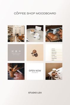 Coffee Shop Moodboard Inspiration Hong Kong Cafe Instagram Feed Design Social Media Post Design Cafe Instagram Feed, Hong Kong Cafe, Instagram Feed Design, Instagram Graphic Design, Coffee Shop Branding, Coffee Shop Photography, Moodboard Inspiration, Cafe Branding