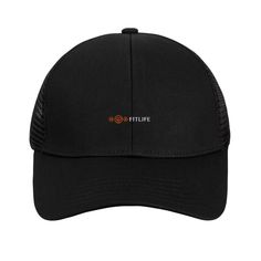 a black trucker hat with the words,'little life'on it