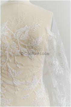 L21-082B // Romantic Floral Lace Fabric With Soft Cotton Embroidery, Bridal Cotton Lace Fabric Off-white - Etsy Türkiye Fitted Cream Lace With Floral Embroidery, Cream Lace Veil With Lace Work, Fitted Scalloped Lace Tulle, Fitted White Tulle Fabric With Lace Trim, Delicate Fitted Cream Lace, Fitted Tulle Fabric With Lace Trim For Wedding, Delicate Lace Tulle Fabric For Wedding, Fitted Delicate Cream Lace, Cream Fitted Delicate Lace