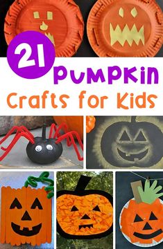 pumpkin crafts for kids to make with paper plates