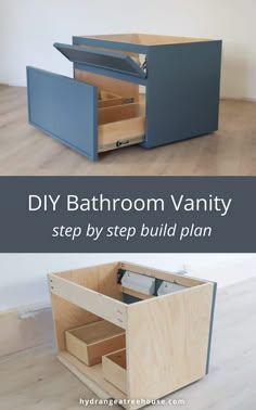 the diy bathroom vanity step by step build plan is easy to make and looks amazing