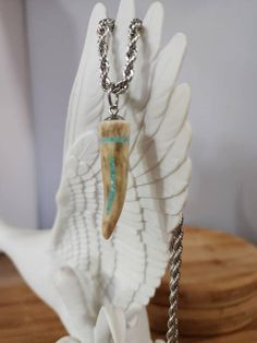 Custom made by hand Turquoise Inlay Hand picked Deer Antler 5mm 23 inch Stainless steel chain 2 inch Deer Antler tips $$Message for coupons and sale codes if you can't find them on-site. ##Find more of my rustic hand made designs https://www.etsy.com/shop/KCsDesignsShop Handmade Western Style Necklace For Gift, Dear Antlers, Deer Antler Necklace, Deer Antler Jewelry, Antler Ideas, Shoe Cobbler, Deer Antlers Necklace, Antler Jewelry, Antler Necklace