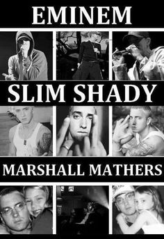 the poster for emiem slim shady's album, marshmall mathers