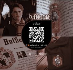 an image of harry potter and hogwarts on the screen with qr code