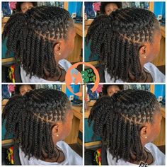 Twist With Cornrow Styles, Twisting Styles For Natural Hair, Short Braids Hairstyles Natural Hair, Beautiful Braid Styles, Natural Hair Twisted Styles, Cute Short Protective Hairstyles, Nature Twist Hairstyles, Twist Braids Hairstyles Natural Short Hair, Twisting Hairstyles For Natural Hair