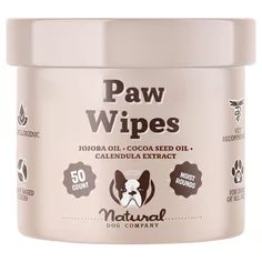 paw wipes for dogs with coconut oil