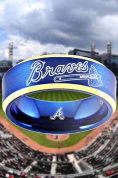 a baseball stadium with the word braves on it