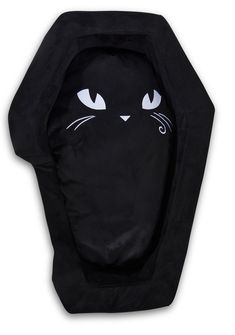 a black cat hoodie with white eyes